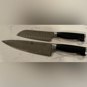 ZWILLING J.A. Henckels Twin Four Star Chef's Knife Set - Silver and Black
